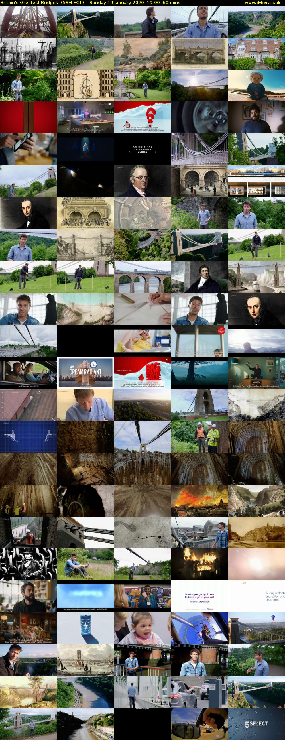 Britain's Greatest Bridges  (5SELECT) Sunday 19 January 2020 19:00 - 20:00
