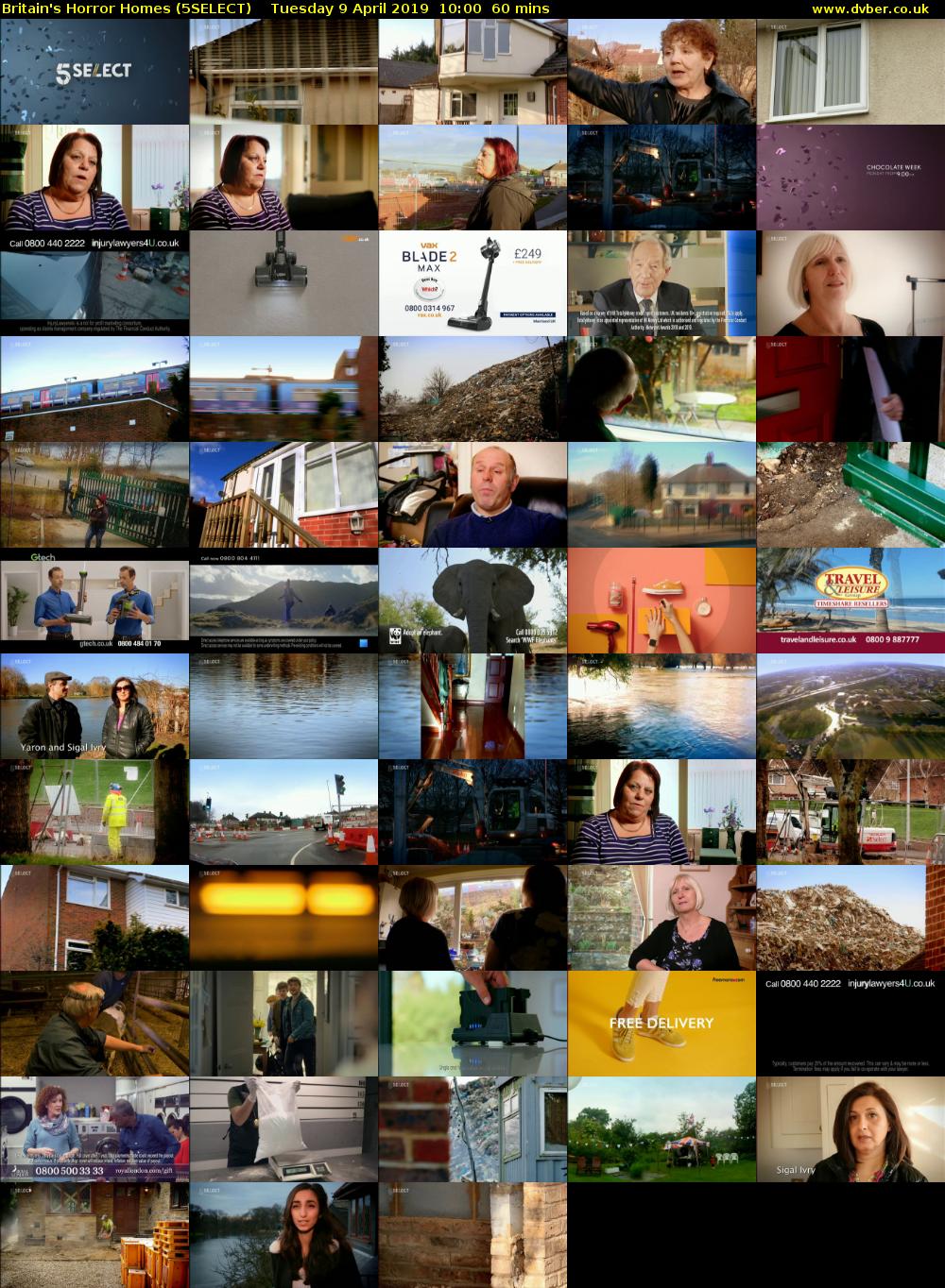 Britain's Horror Homes (5SELECT) Tuesday 9 April 2019 10:00 - 11:00