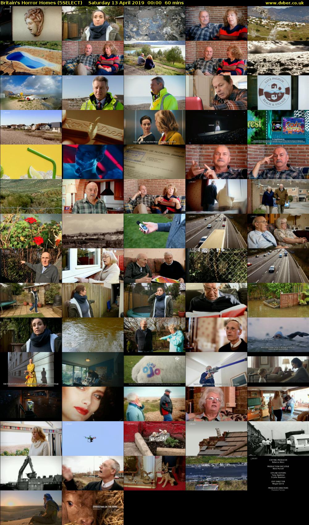 Britain's Horror Homes (5SELECT) Saturday 13 April 2019 00:00 - 01:00