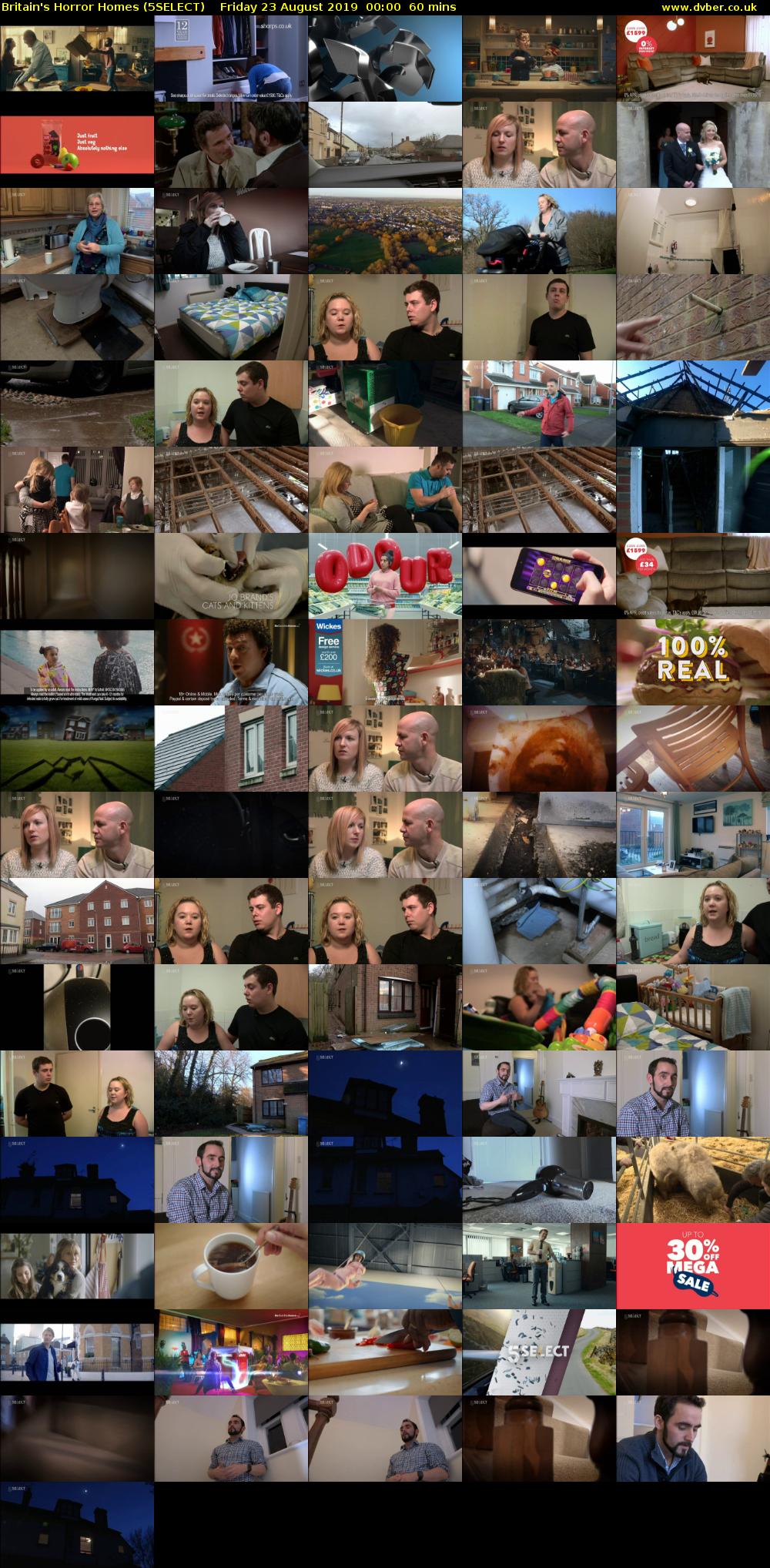 Britain's Horror Homes (5SELECT) Friday 23 August 2019 00:00 - 01:00