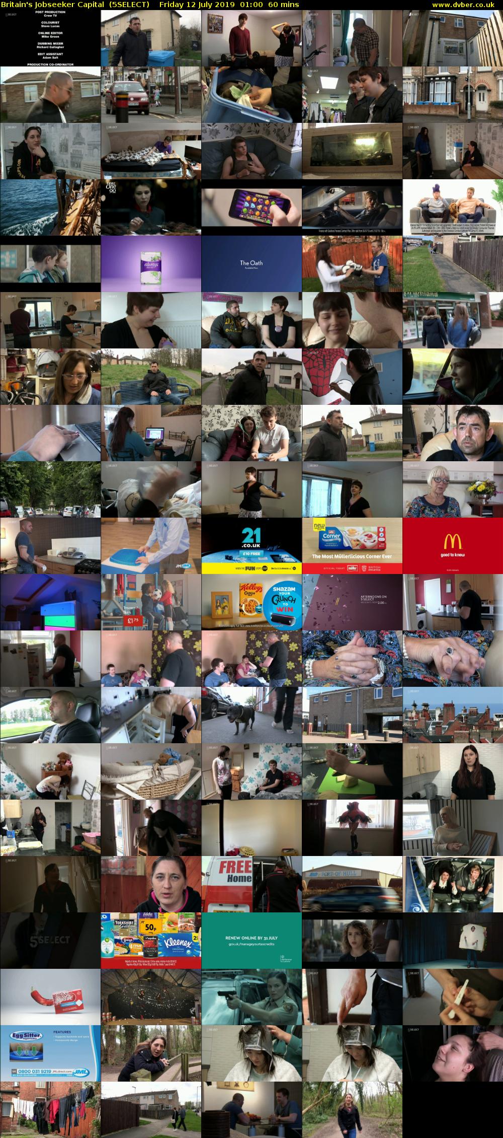 Britain's Jobseeker Capital  (5SELECT) Friday 12 July 2019 01:00 - 02:00