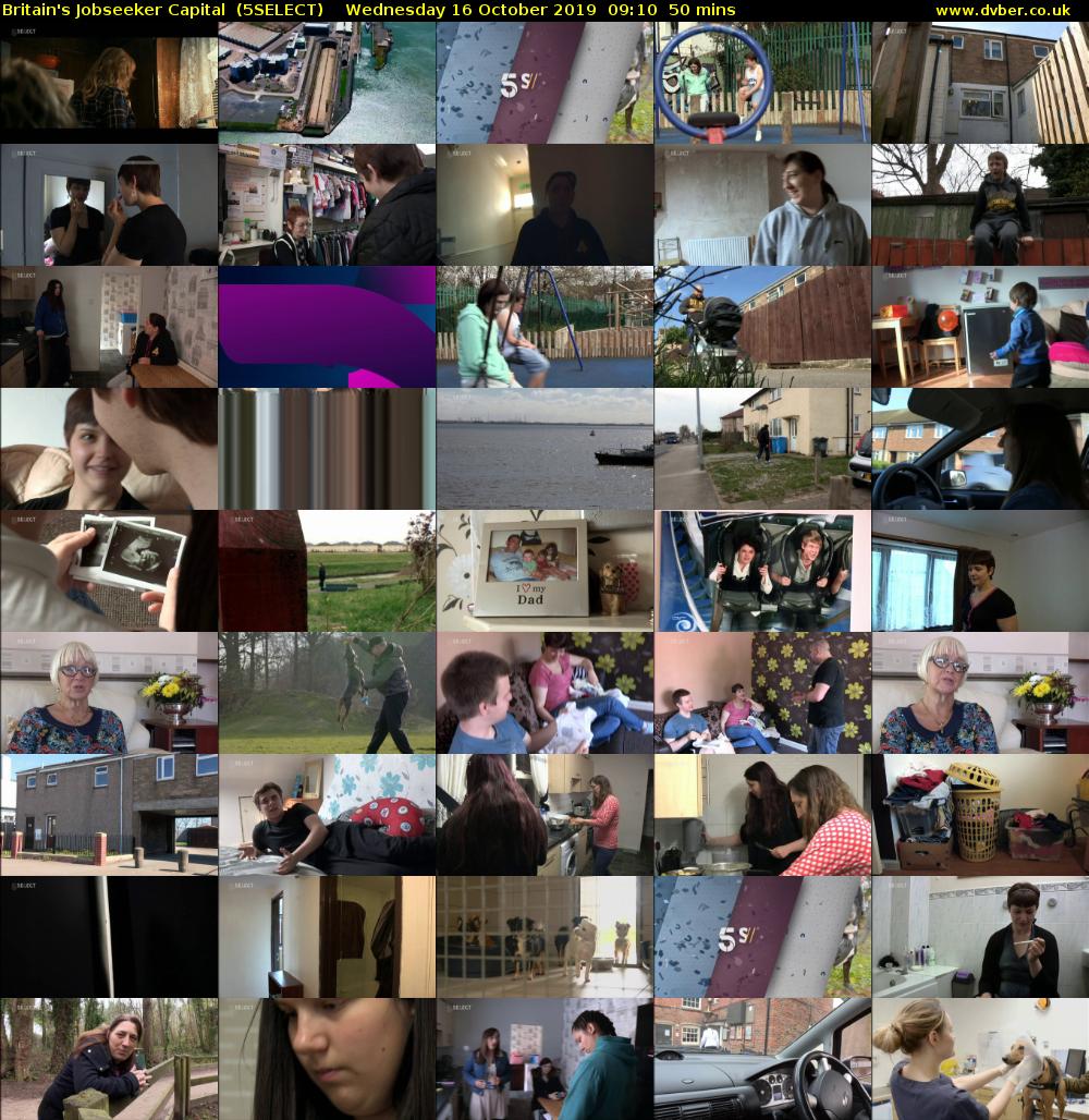 Britain's Jobseeker Capital  (5SELECT) Wednesday 16 October 2019 09:10 - 10:00