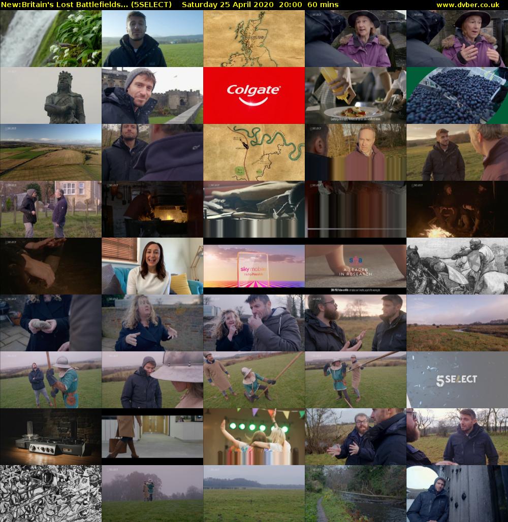 Britain's Lost Battlefields... (5SELECT) Saturday 25 April 2020 20:00 - 21:00