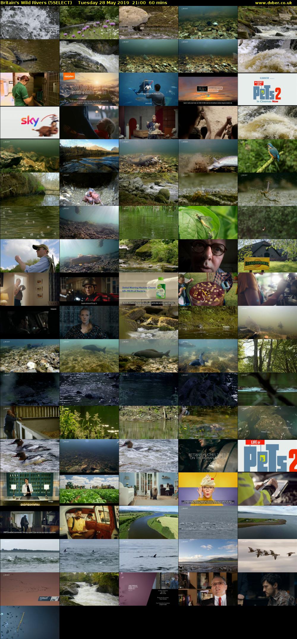 Britain's Wild Rivers (5SELECT) Tuesday 28 May 2019 21:00 - 22:00