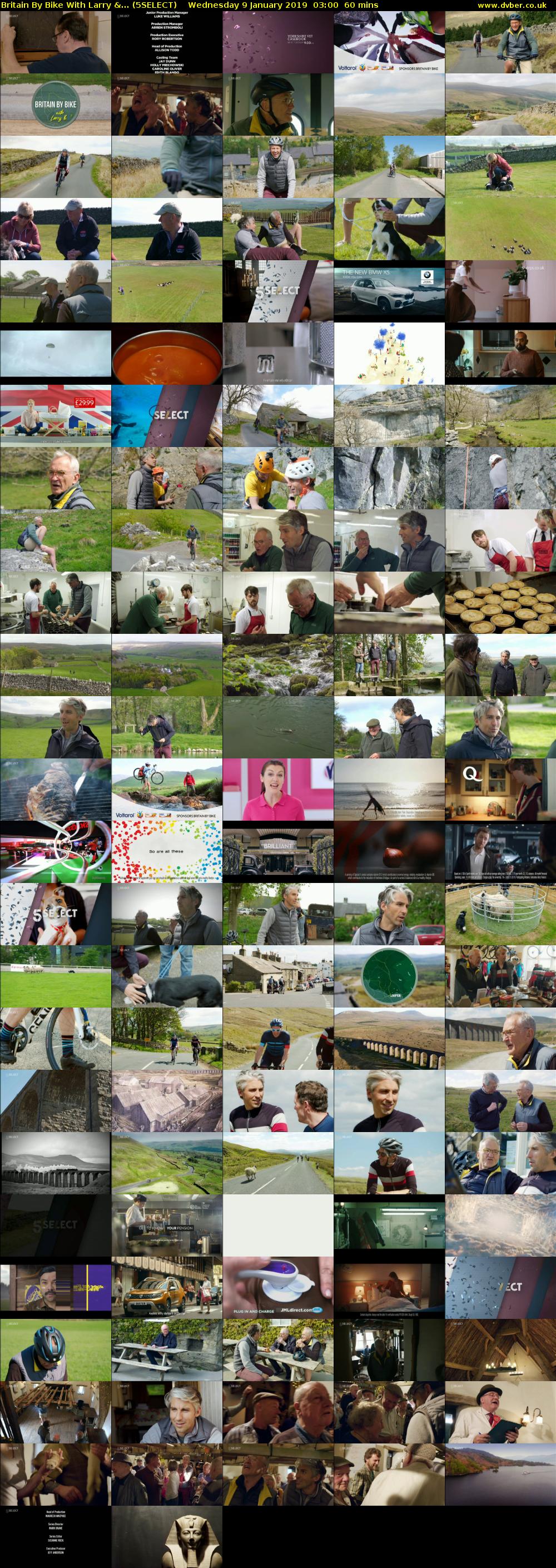 Britain By Bike With Larry &... (5SELECT) Wednesday 9 January 2019 03:00 - 04:00