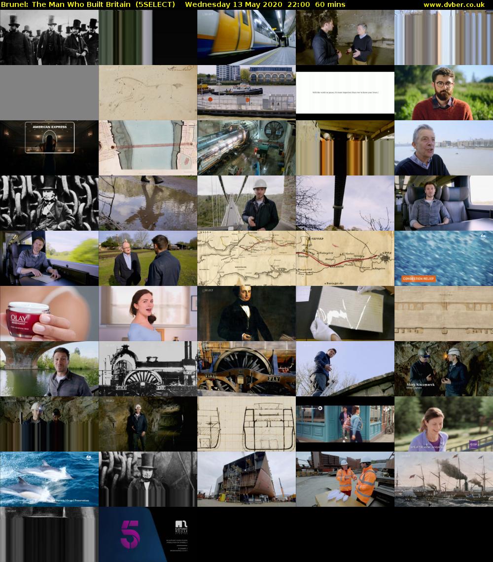 Brunel: The Man Who Built Britain  (5SELECT) Wednesday 13 May 2020 22:00 - 23:00