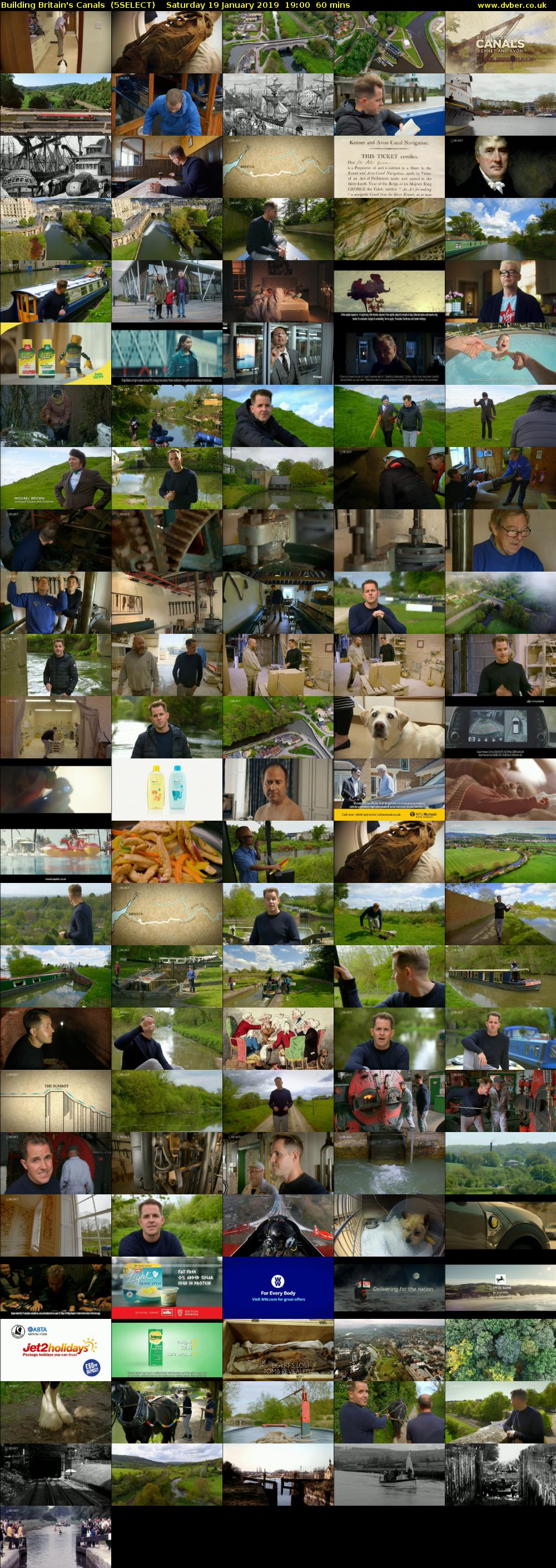 Building Britain's Canals  (5SELECT) Saturday 19 January 2019 19:00 - 20:00