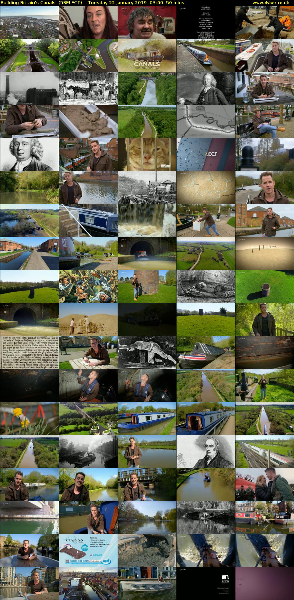 Building Britain's Canals  (5SELECT) Tuesday 22 January 2019 03:00 - 03:50