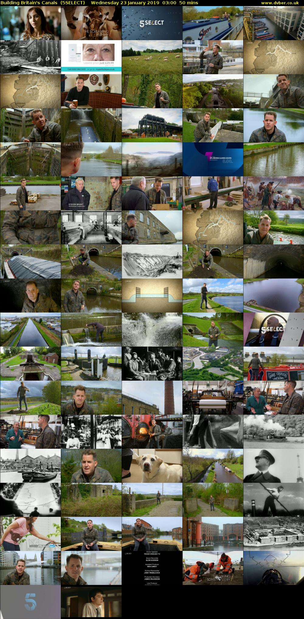 Building Britain's Canals  (5SELECT) Wednesday 23 January 2019 03:00 - 03:50
