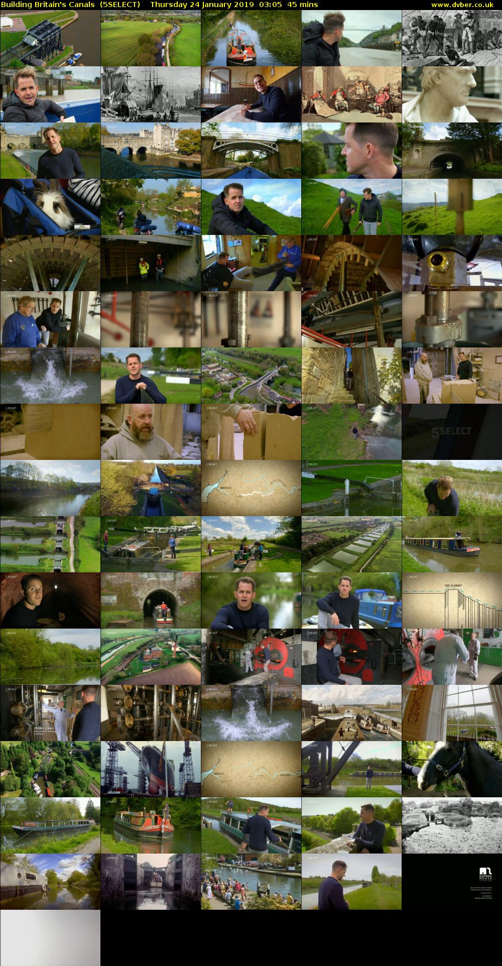 Building Britain's Canals  (5SELECT) Thursday 24 January 2019 03:05 - 03:50