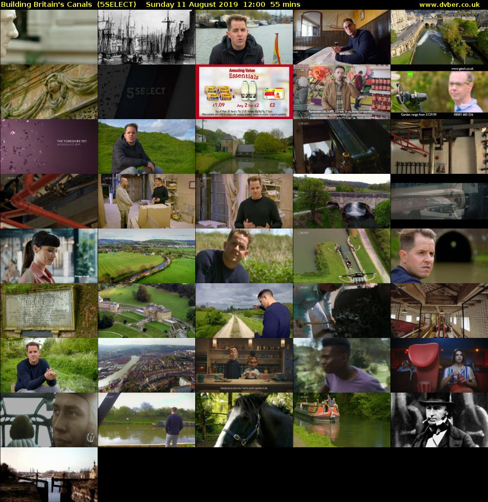 Building Britain's Canals  (5SELECT) Sunday 11 August 2019 12:00 - 12:55