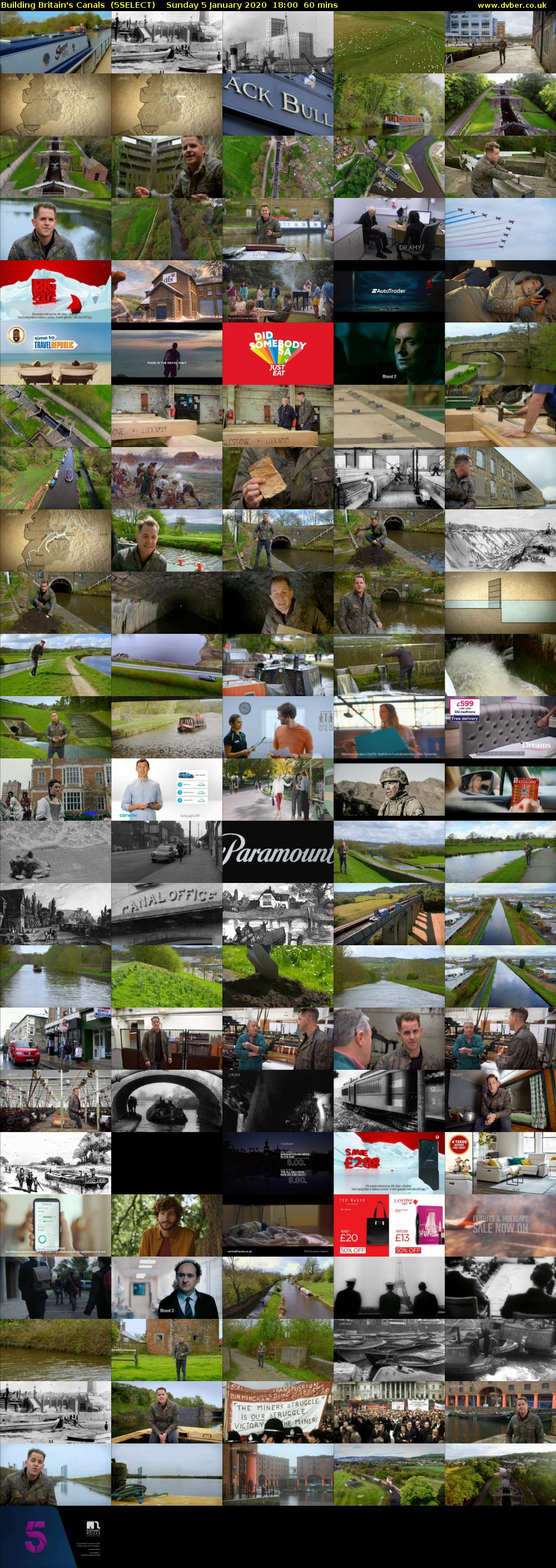 Building Britain's Canals  (5SELECT) Sunday 5 January 2020 18:00 - 19:00