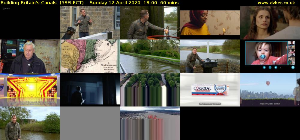 Building Britain's Canals  (5SELECT) Sunday 12 April 2020 18:00 - 19:00