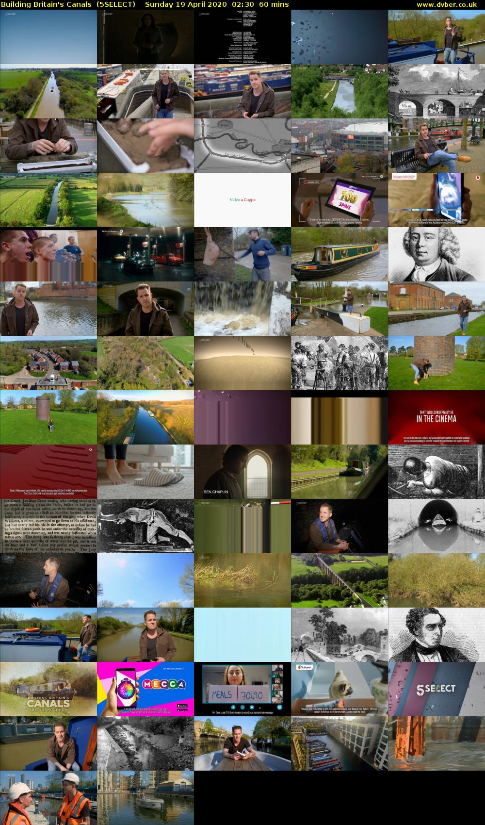 Building Britain's Canals  (5SELECT) Sunday 19 April 2020 02:30 - 03:30