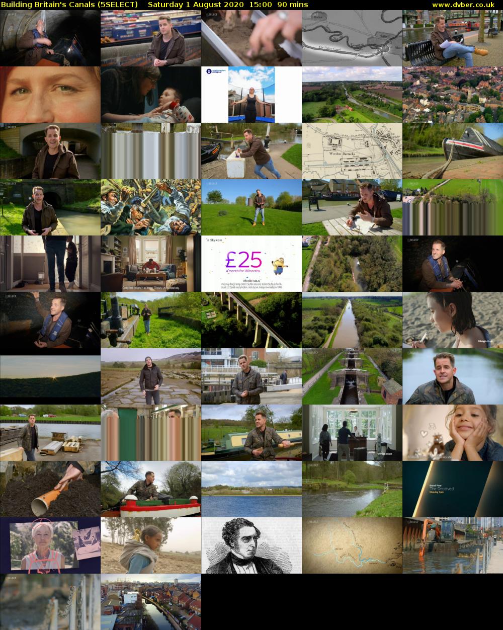 Building Britain's Canals (5SELECT) Saturday 1 August 2020 15:00 - 16:30