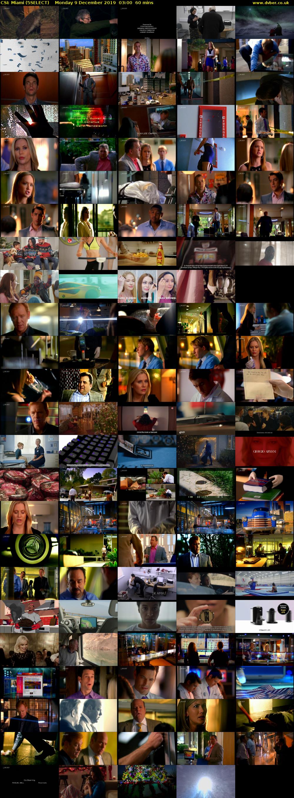 CSI: Miami (5SELECT) Monday 9 December 2019 03:00 - 04:00