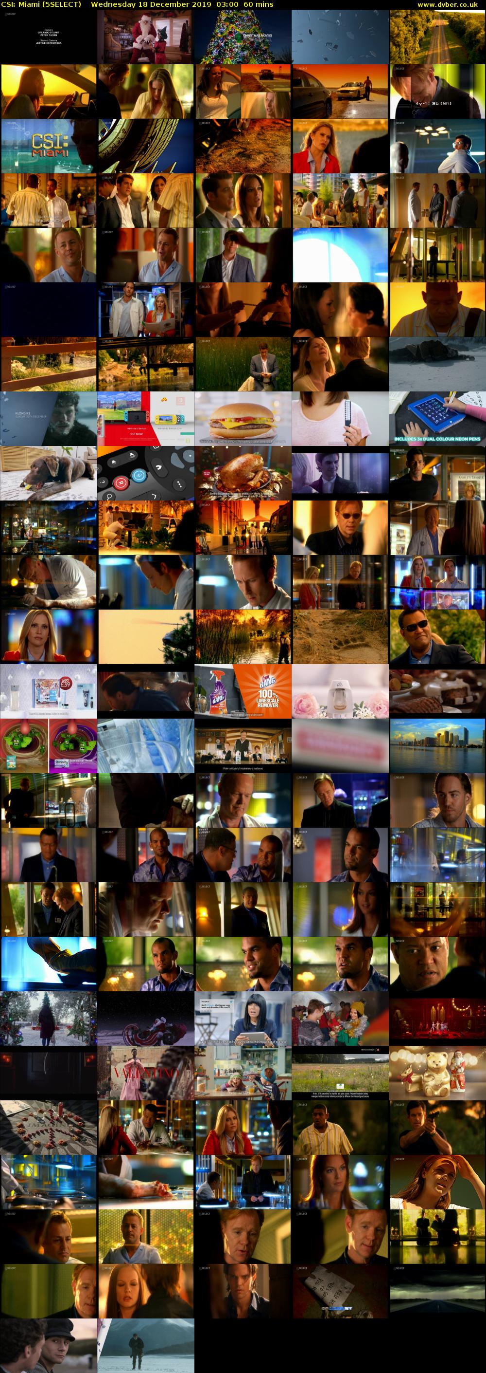 CSI: Miami (5SELECT) Wednesday 18 December 2019 03:00 - 04:00
