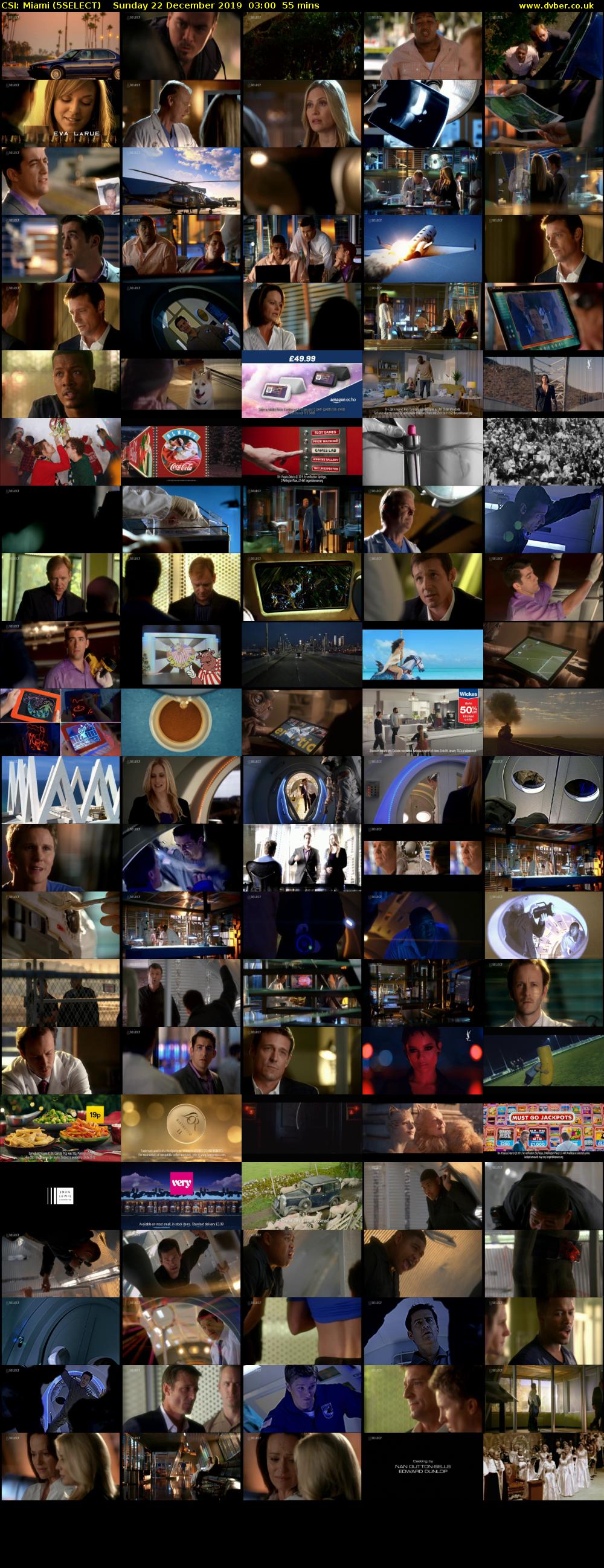 CSI: Miami (5SELECT) Sunday 22 December 2019 03:00 - 03:55