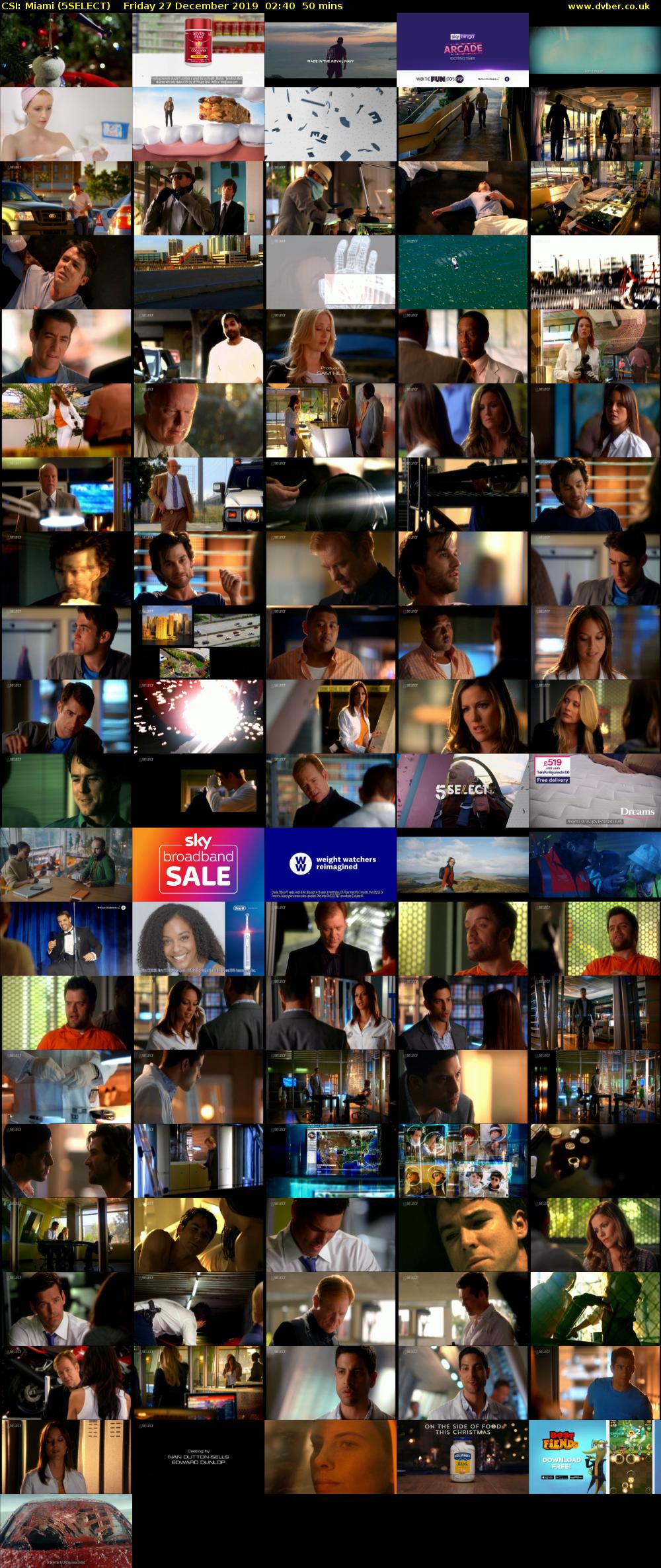 CSI: Miami (5SELECT) Friday 27 December 2019 02:40 - 03:30