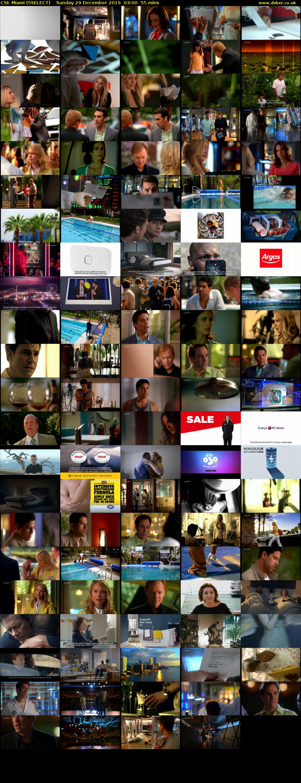 CSI: Miami (5SELECT) Sunday 29 December 2019 03:00 - 03:55