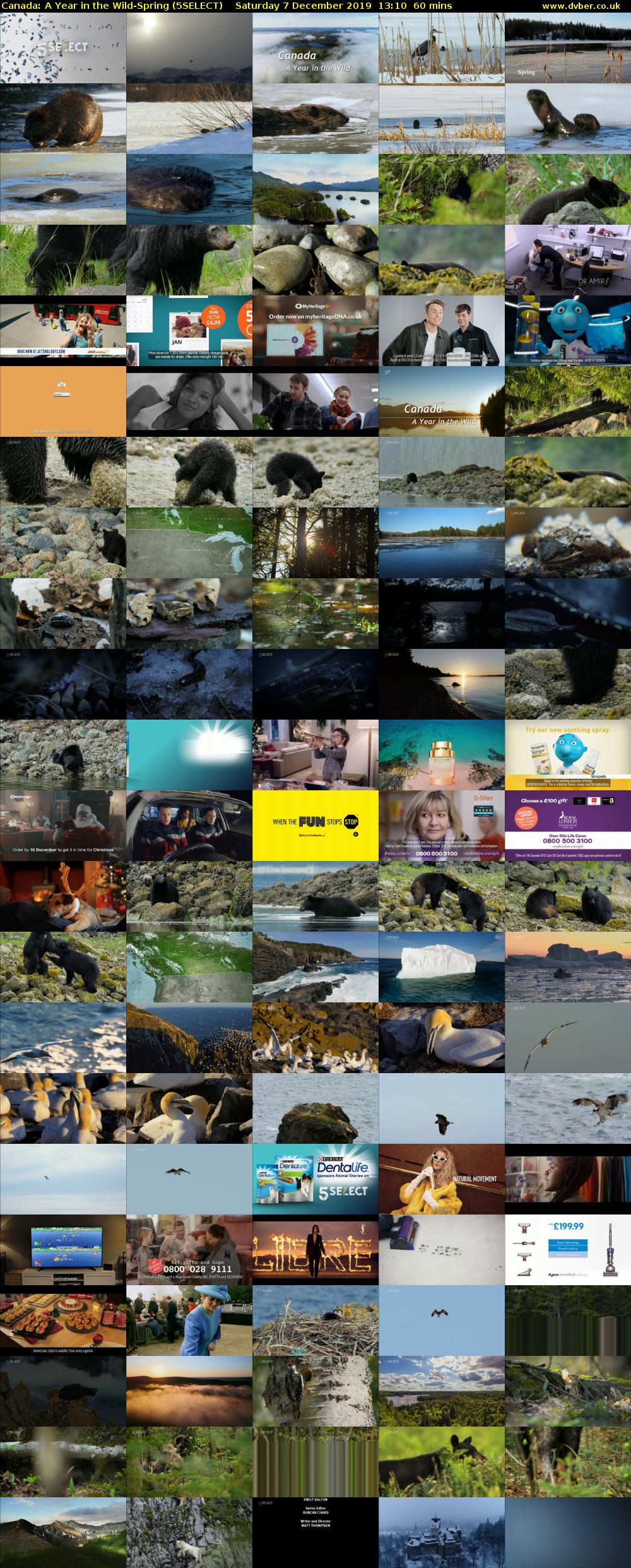 Canada: A Year in the Wild-Spring (5SELECT) Saturday 7 December 2019 13:10 - 14:10