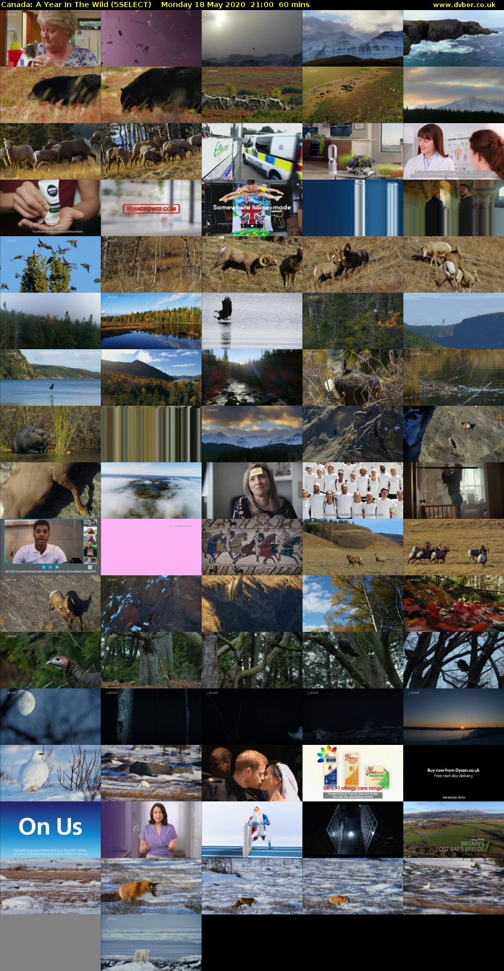 Canada: A Year in the Wild (5SELECT) Monday 18 May 2020 21:00 - 22:00