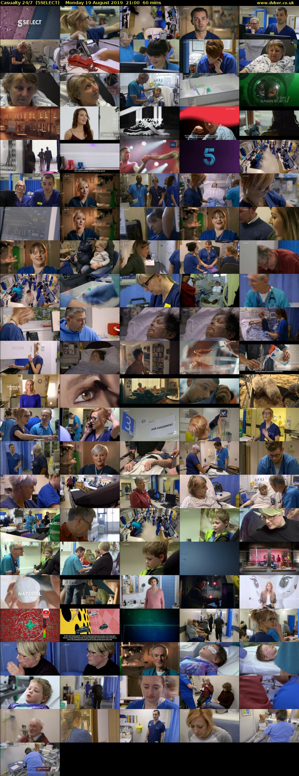 Casualty 24/7  (5SELECT) Monday 19 August 2019 21:00 - 22:00