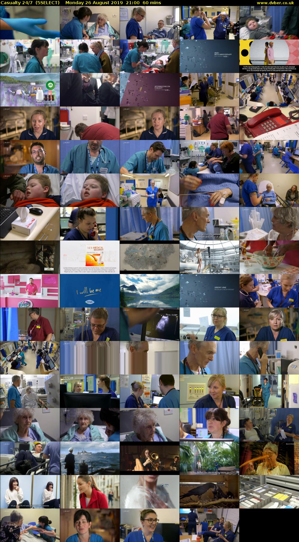 Casualty 24/7  (5SELECT) Monday 26 August 2019 21:00 - 22:00