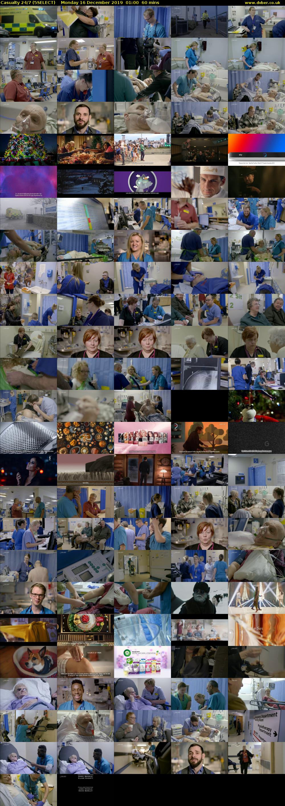 Casualty 24/7 (5SELECT) Monday 16 December 2019 01:00 - 02:00