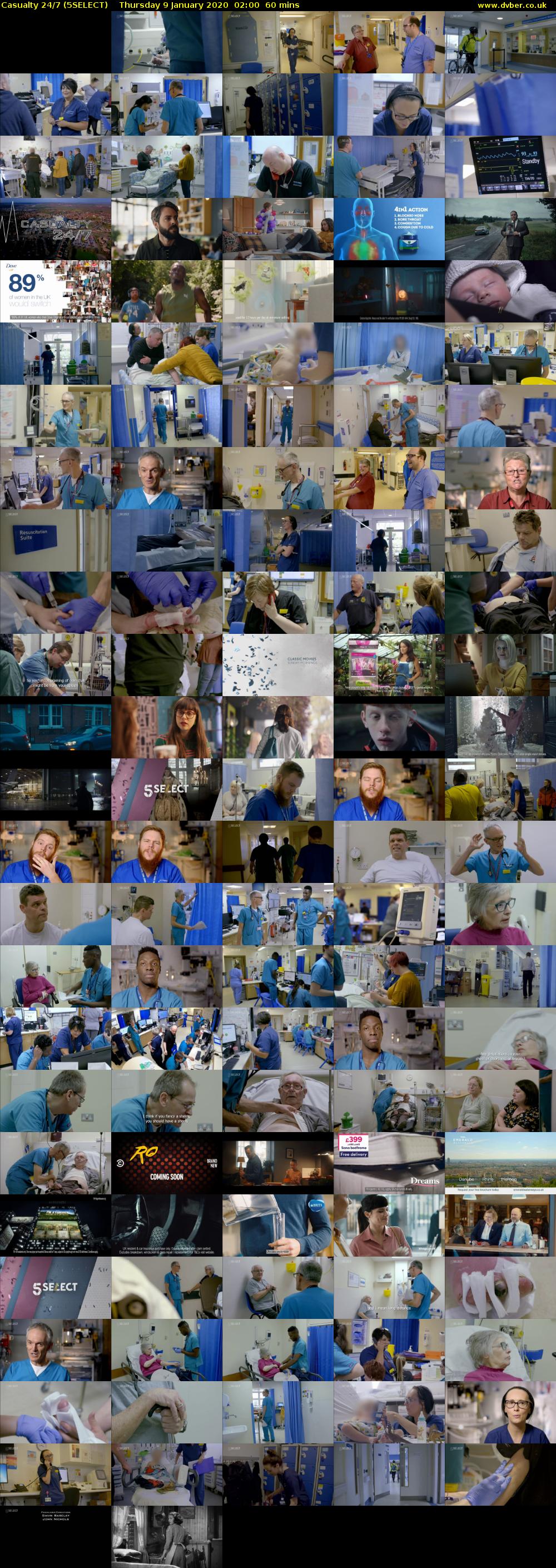 Casualty 24/7 (5SELECT) Thursday 9 January 2020 02:00 - 03:00