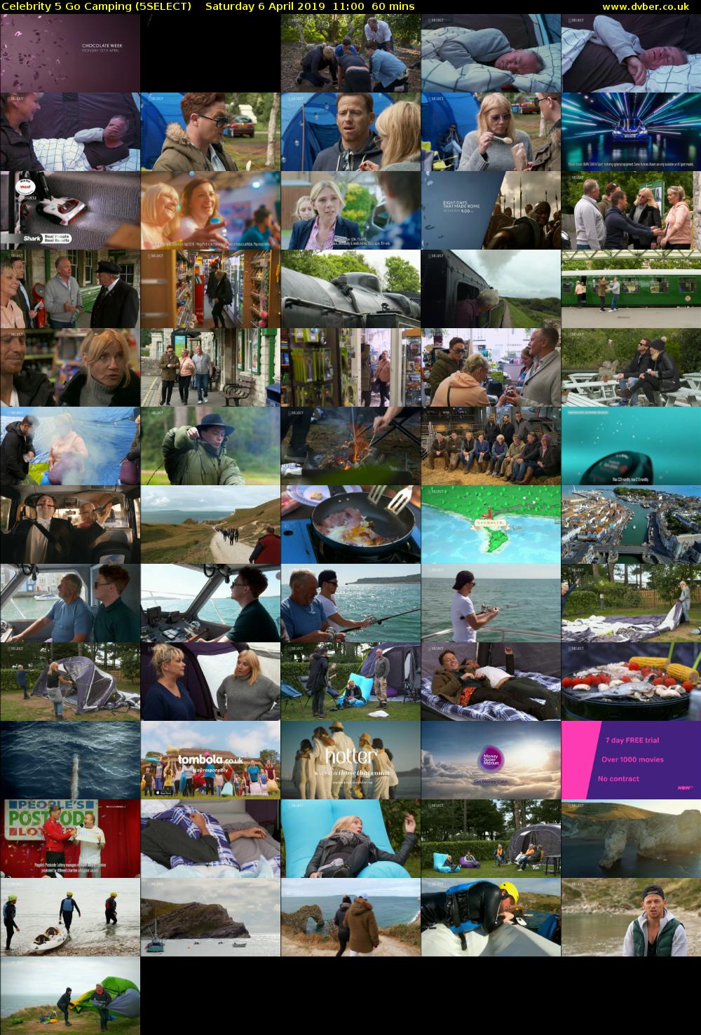 Celebrity 5 Go Camping (5SELECT) Saturday 6 April 2019 11:00 - 12:00