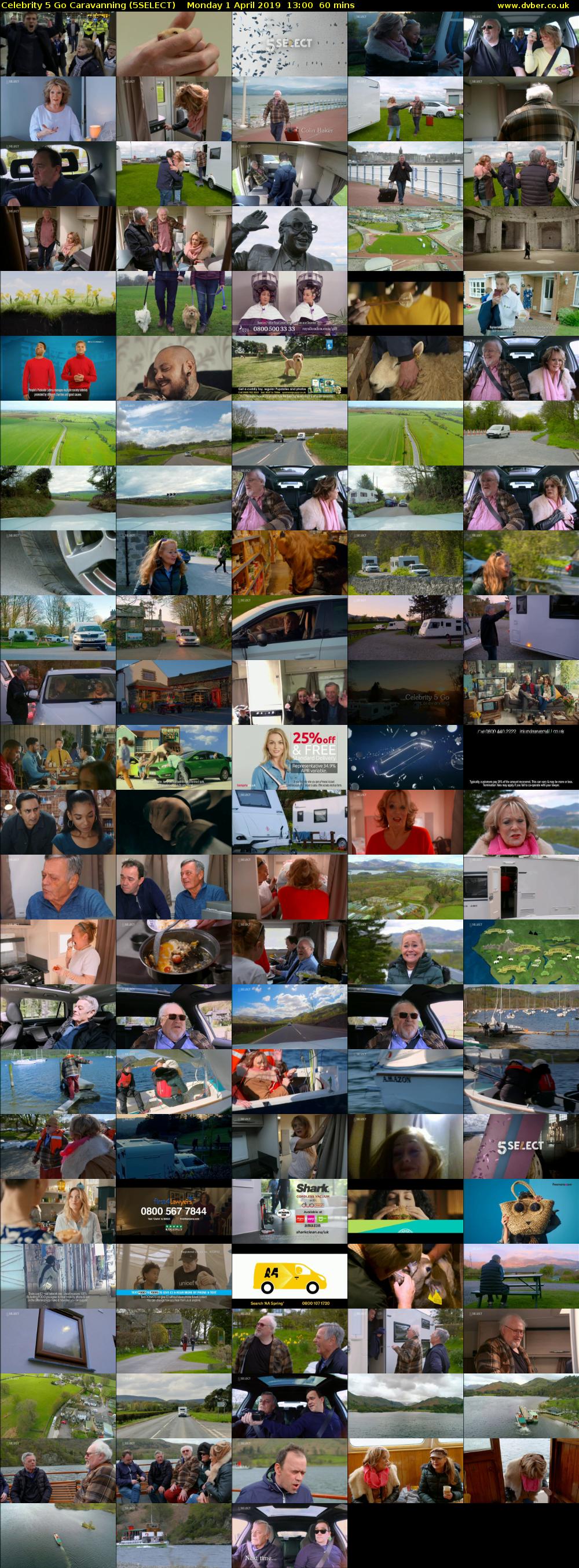 Celebrity 5 Go Caravanning (5SELECT) Monday 1 April 2019 13:00 - 14:00