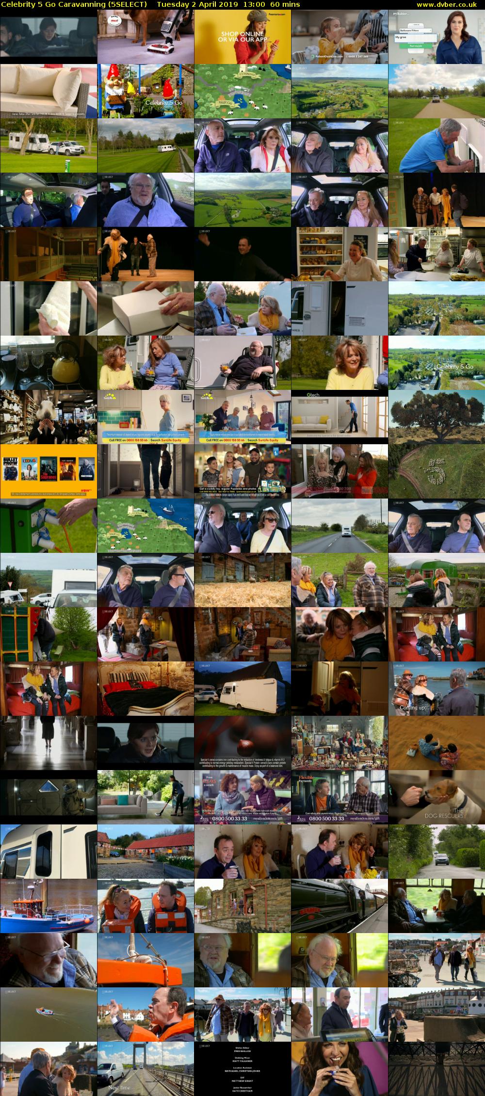 Celebrity 5 Go Caravanning (5SELECT) Tuesday 2 April 2019 13:00 - 14:00