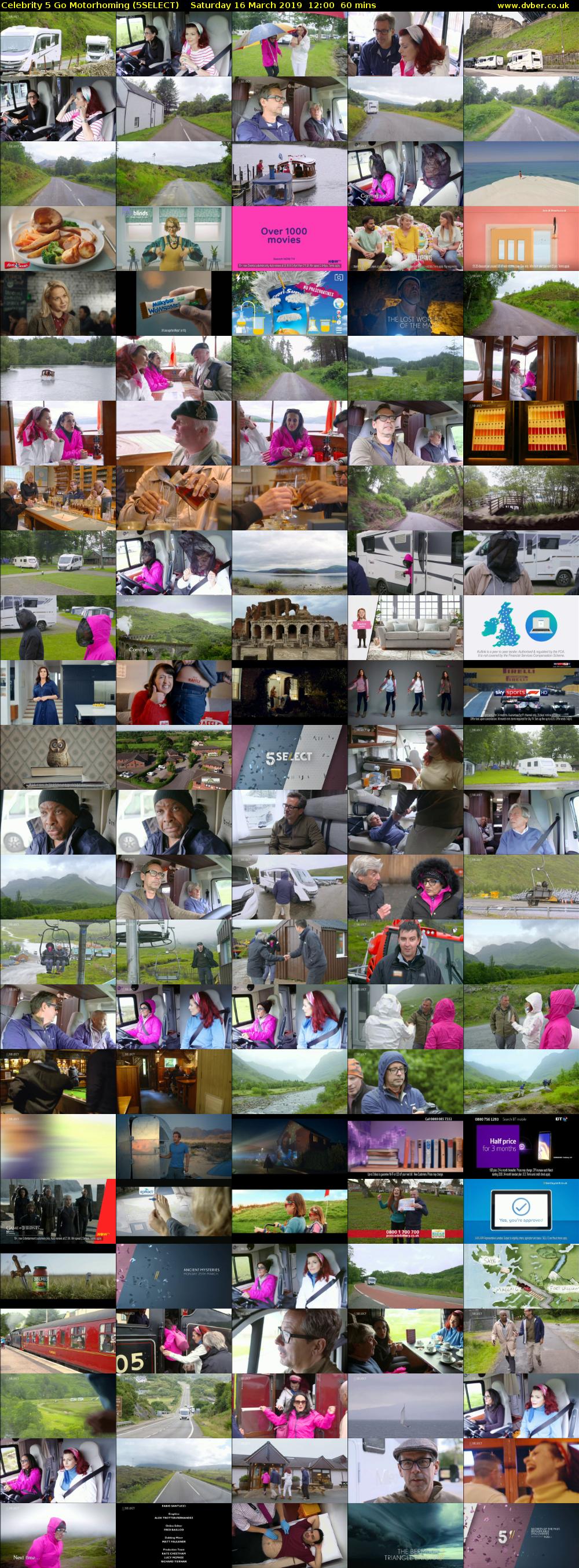 Celebrity 5 Go Motorhoming (5SELECT) Saturday 16 March 2019 12:00 - 13:00
