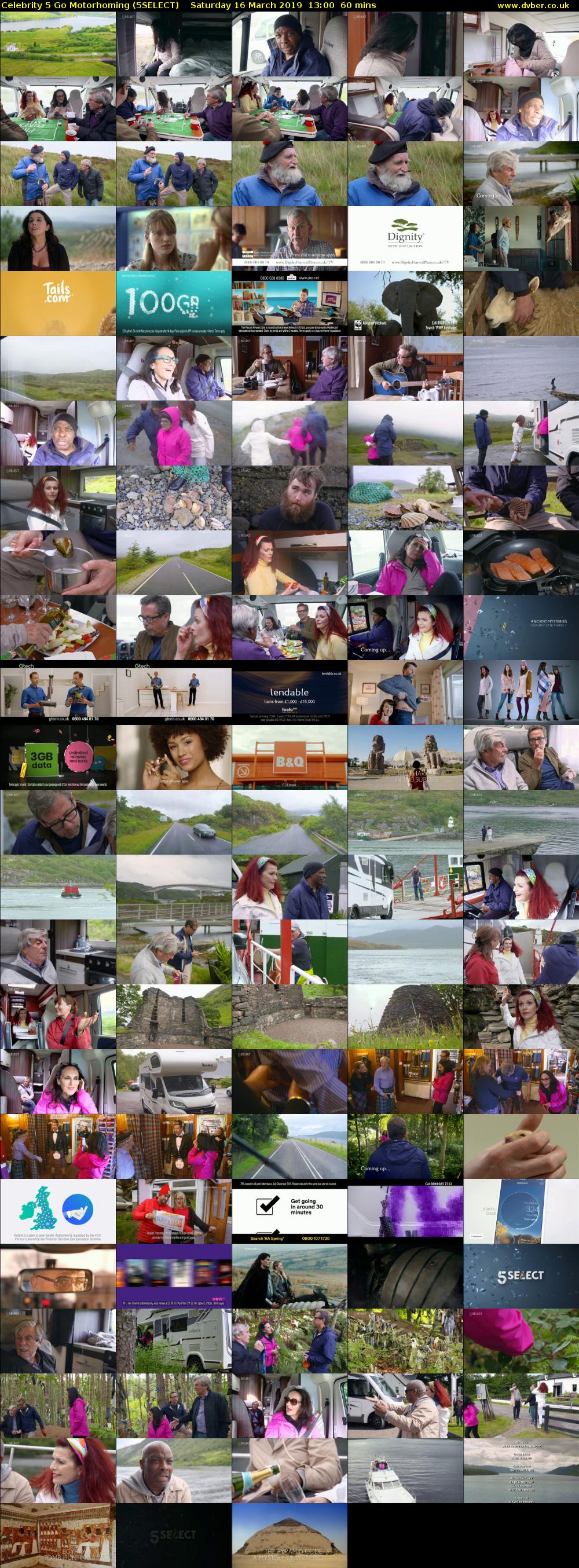 Celebrity 5 Go Motorhoming (5SELECT) Saturday 16 March 2019 13:00 - 14:00