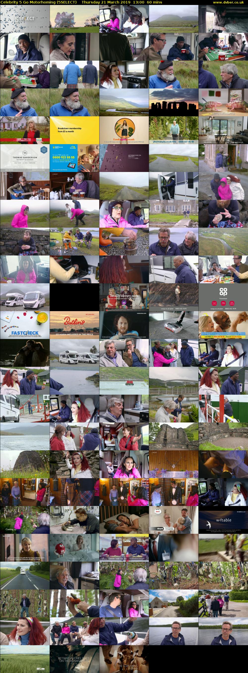 Celebrity 5 Go Motorhoming (5SELECT) Thursday 21 March 2019 13:00 - 14:00