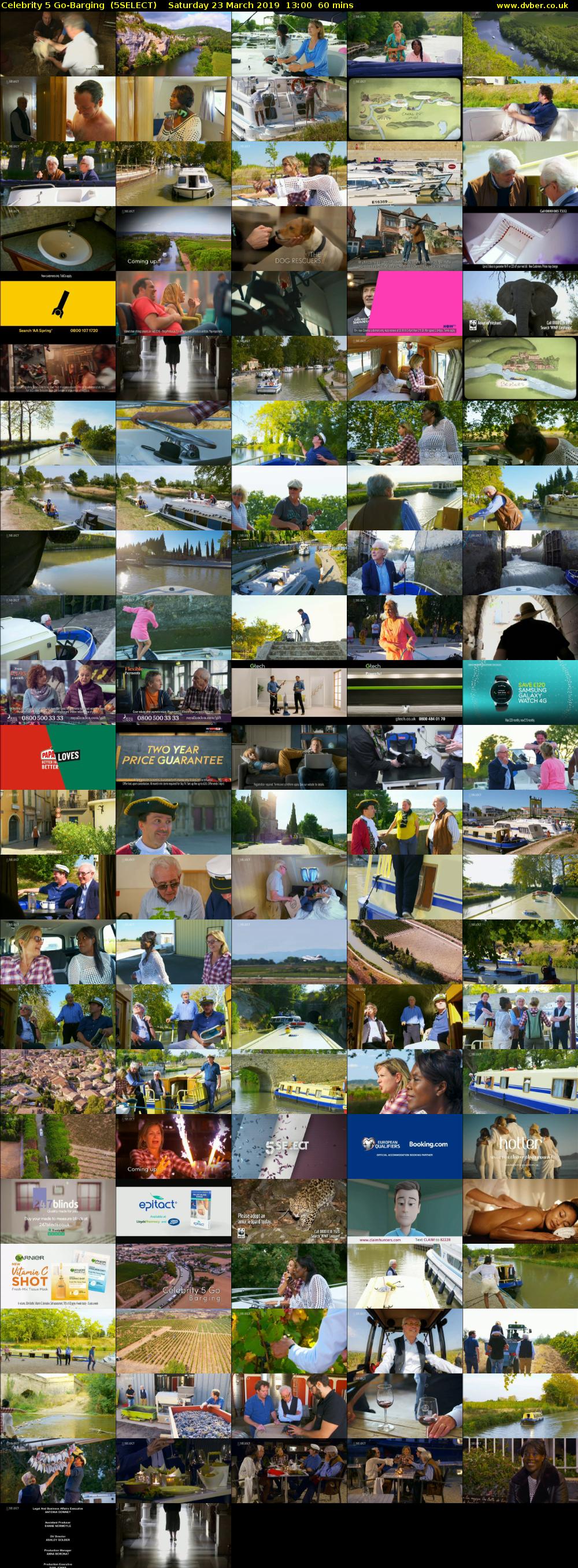 Celebrity 5 Go-Barging  (5SELECT) Saturday 23 March 2019 13:00 - 14:00
