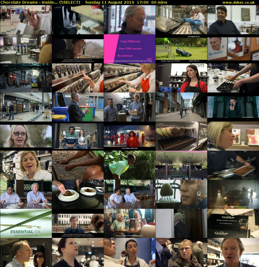 Chocolate Dreams - Inside... (5SELECT) Sunday 11 August 2019 17:00 - 18:00