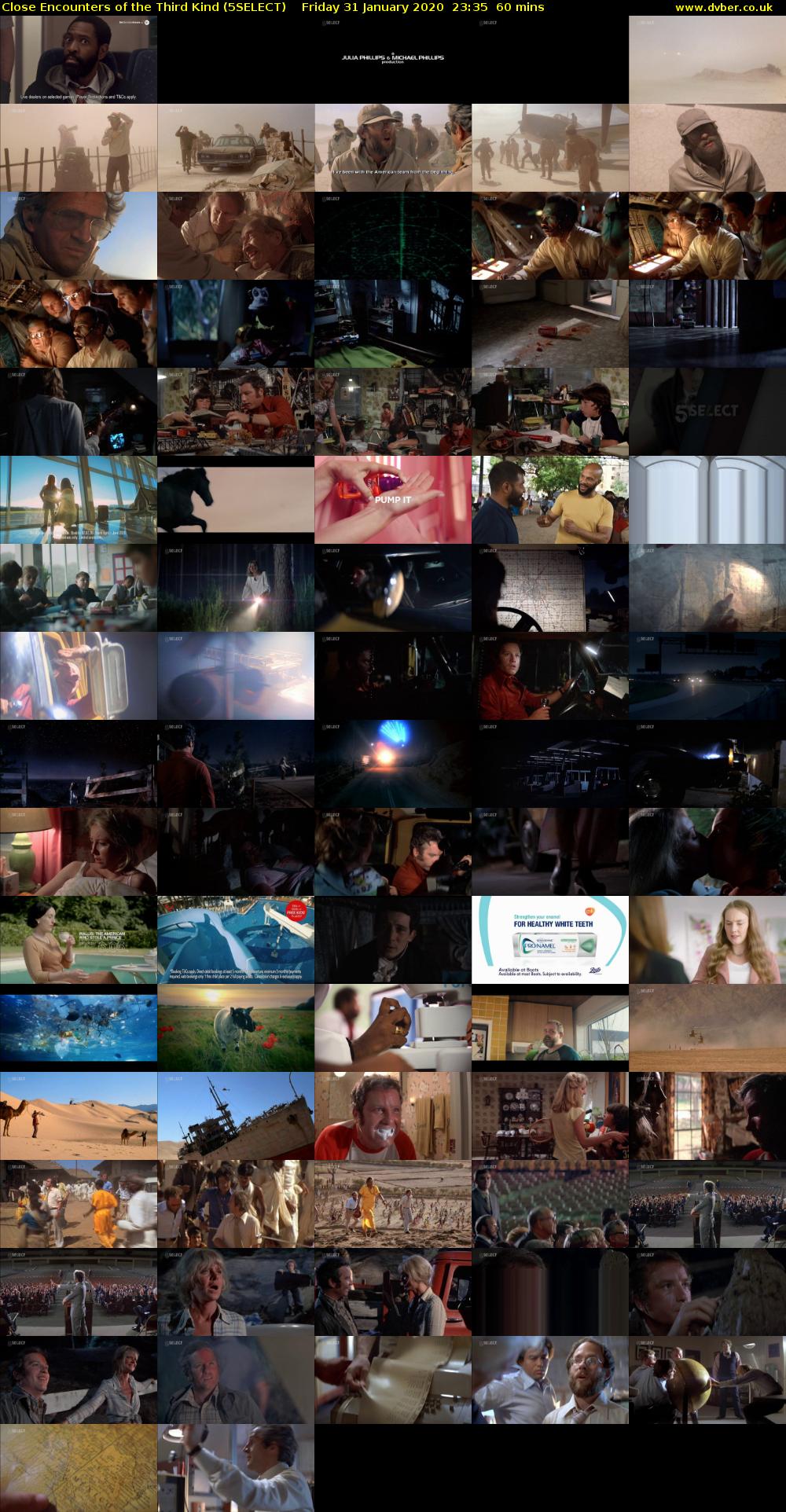 Close Encounters of the Third Kind (5SELECT) Friday 31 January 2020 23:35 - 00:35