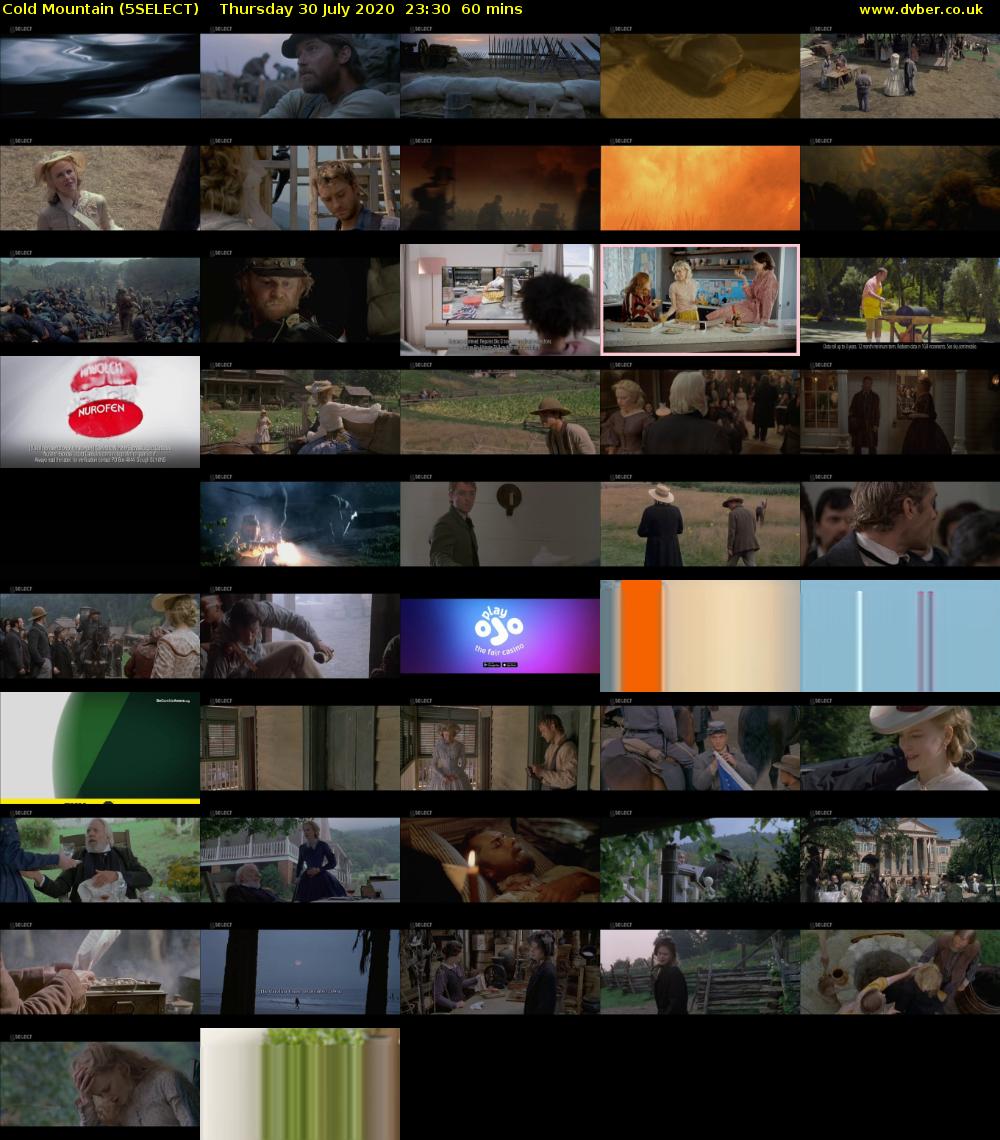 Cold Mountain (5SELECT) Thursday 30 July 2020 23:30 - 00:30