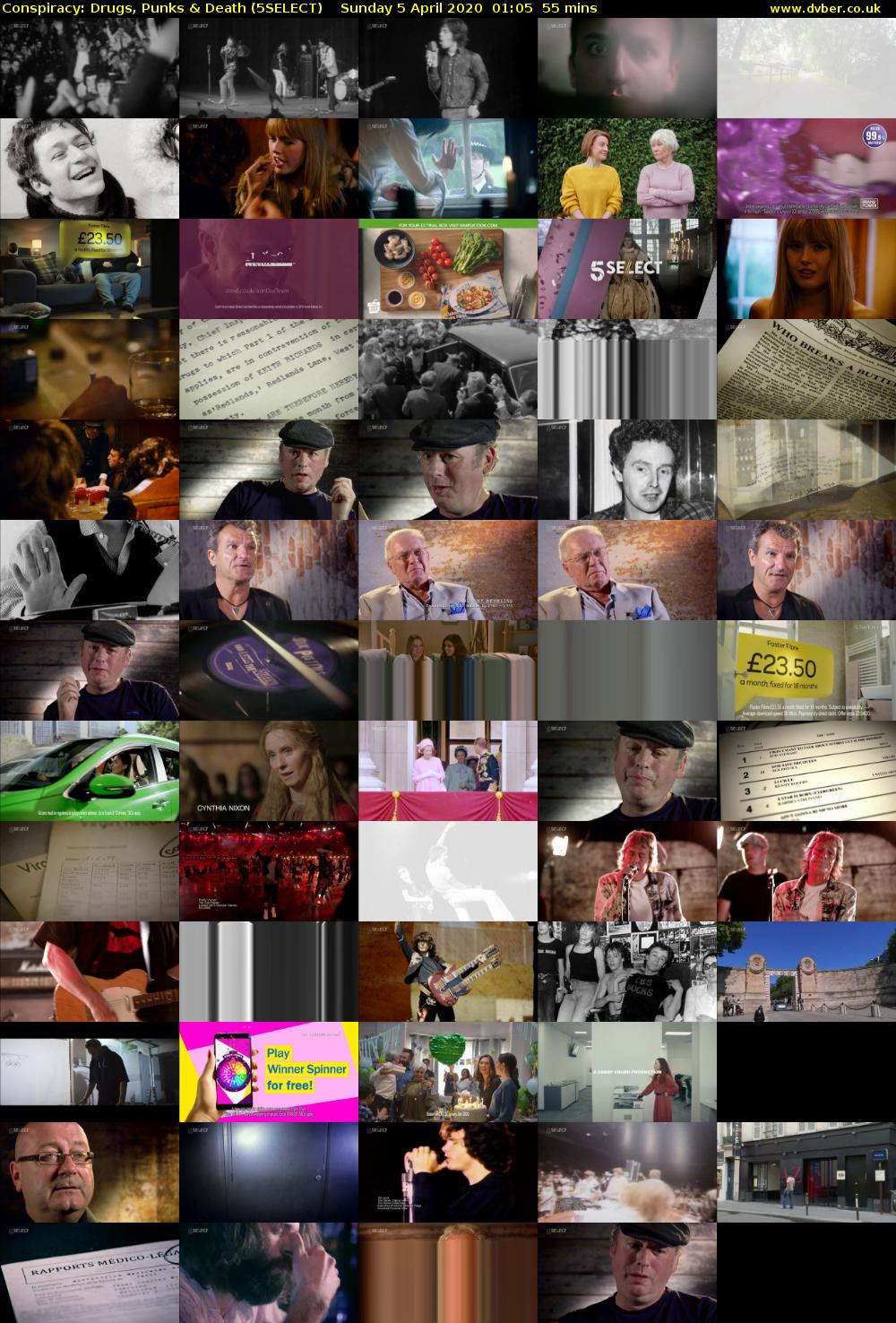 Conspiracy: Drugs, Punks & Death (5SELECT) Sunday 5 April 2020 01:05 - 02:00