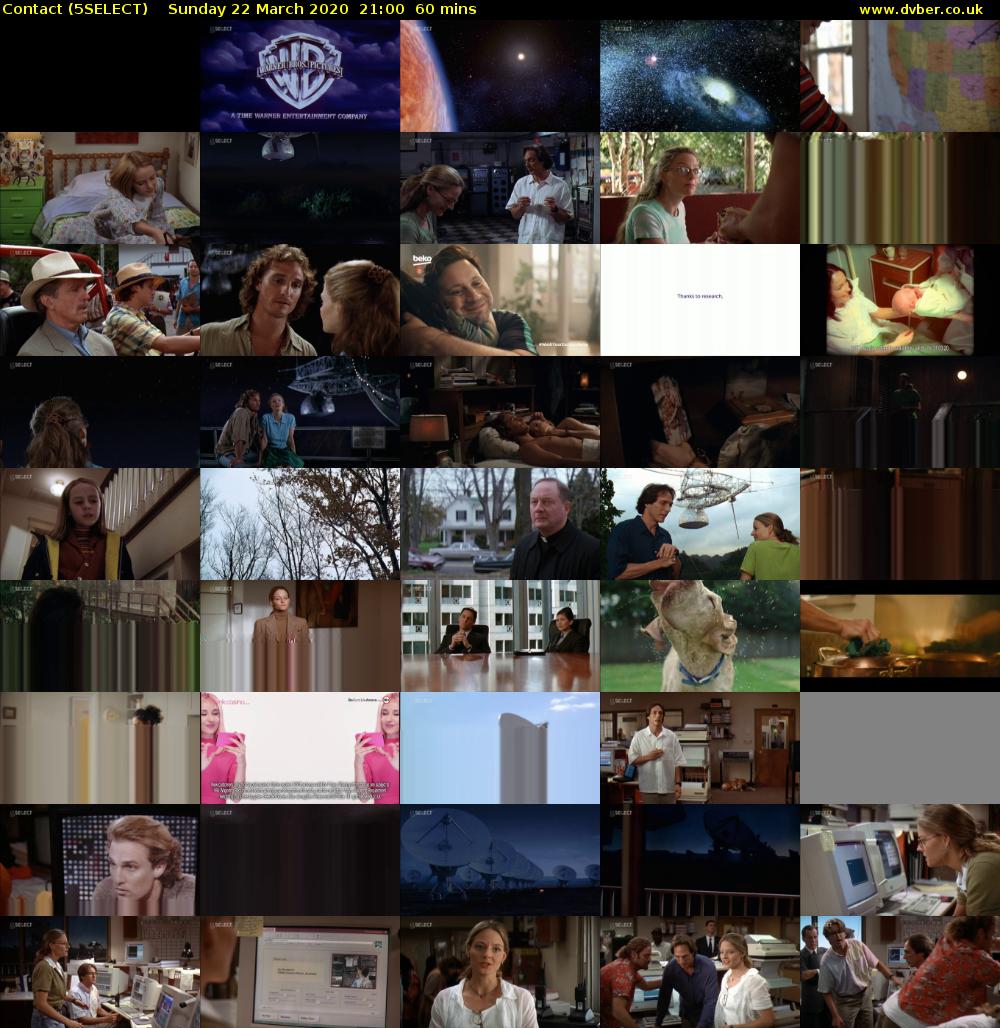 Contact (5SELECT) Sunday 22 March 2020 21:00 - 22:00