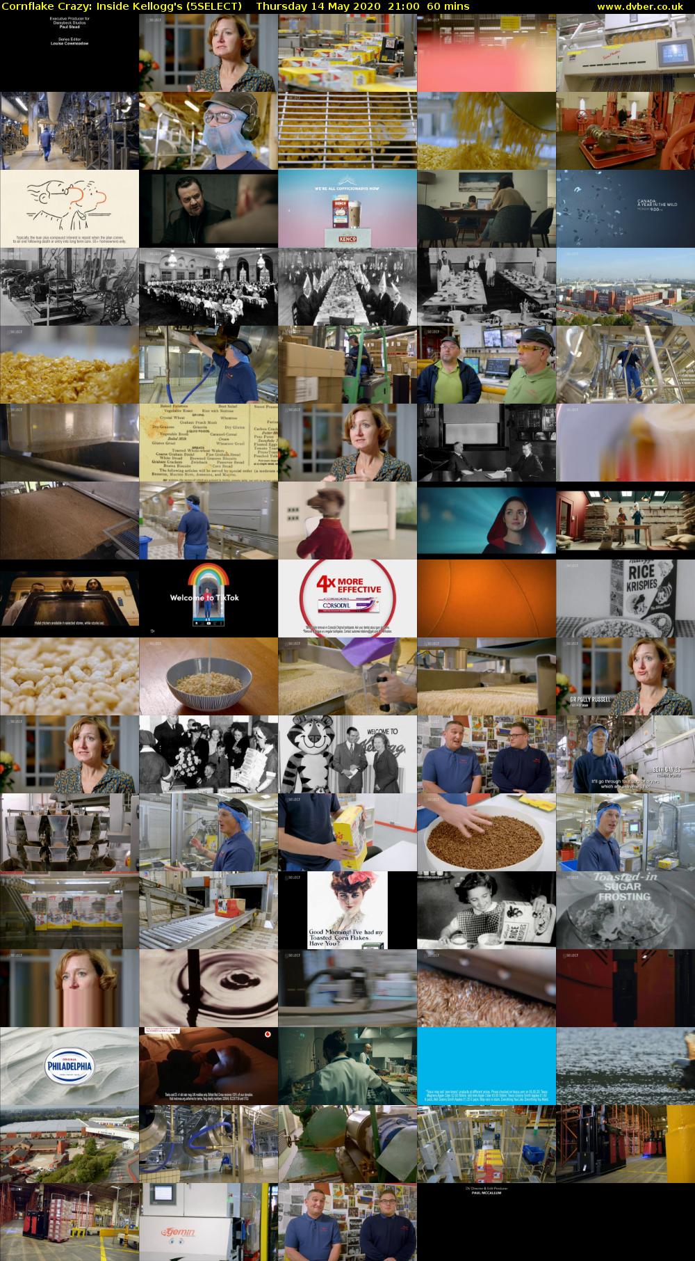 Cornflake Crazy: Inside Kellogg's (5SELECT) Thursday 14 May 2020 21:00 - 22:00