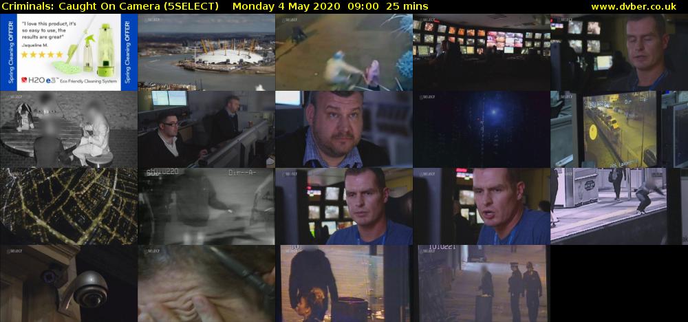 Criminals: Caught On Camera (5SELECT) Monday 4 May 2020 09:00 - 09:25