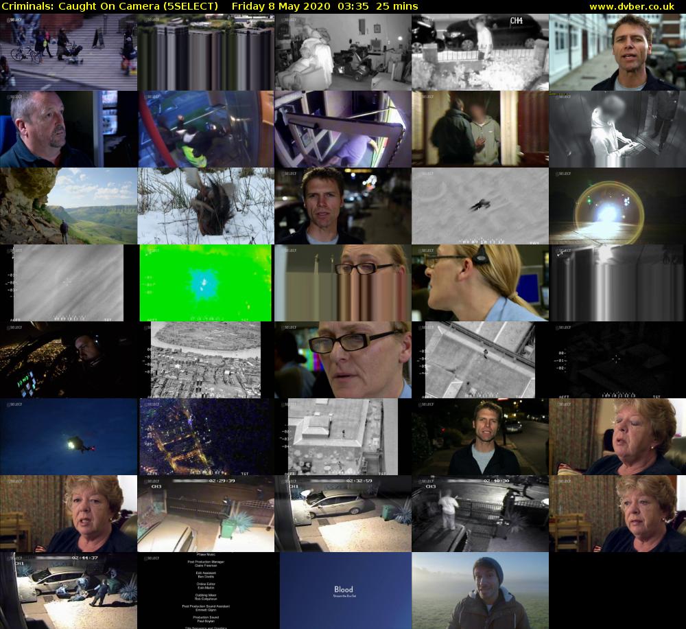 Criminals: Caught On Camera (5SELECT) Friday 8 May 2020 03:35 - 04:00