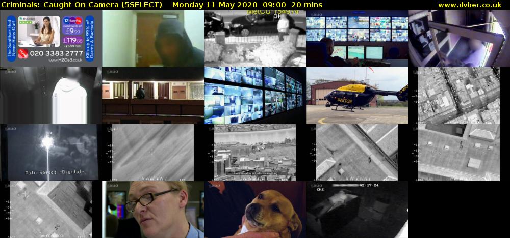 Criminals: Caught On Camera (5SELECT) Monday 11 May 2020 09:00 - 09:20