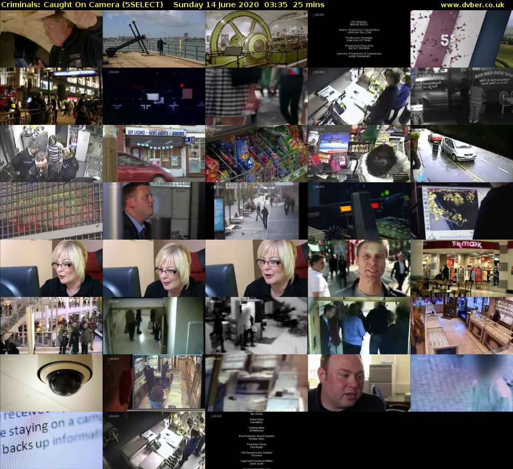 Criminals: Caught On Camera (5SELECT) Sunday 14 June 2020 03:35 - 04:00