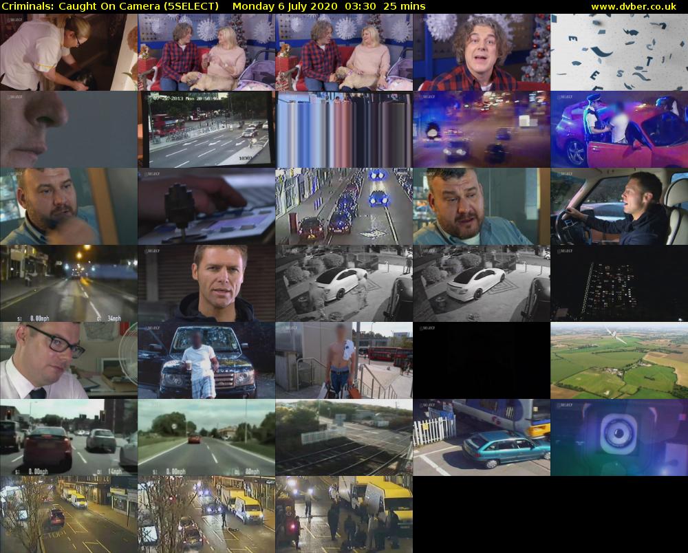 Criminals: Caught On Camera (5SELECT) Monday 6 July 2020 03:30 - 03:55