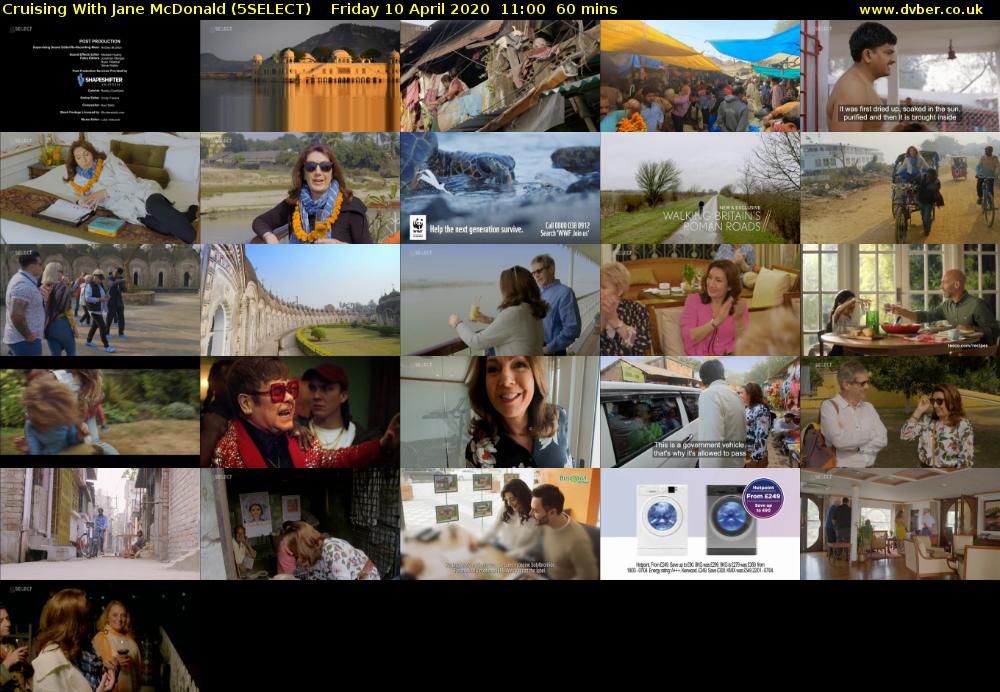 Cruising With Jane McDonald (5SELECT) Friday 10 April 2020 11:00 - 12:00
