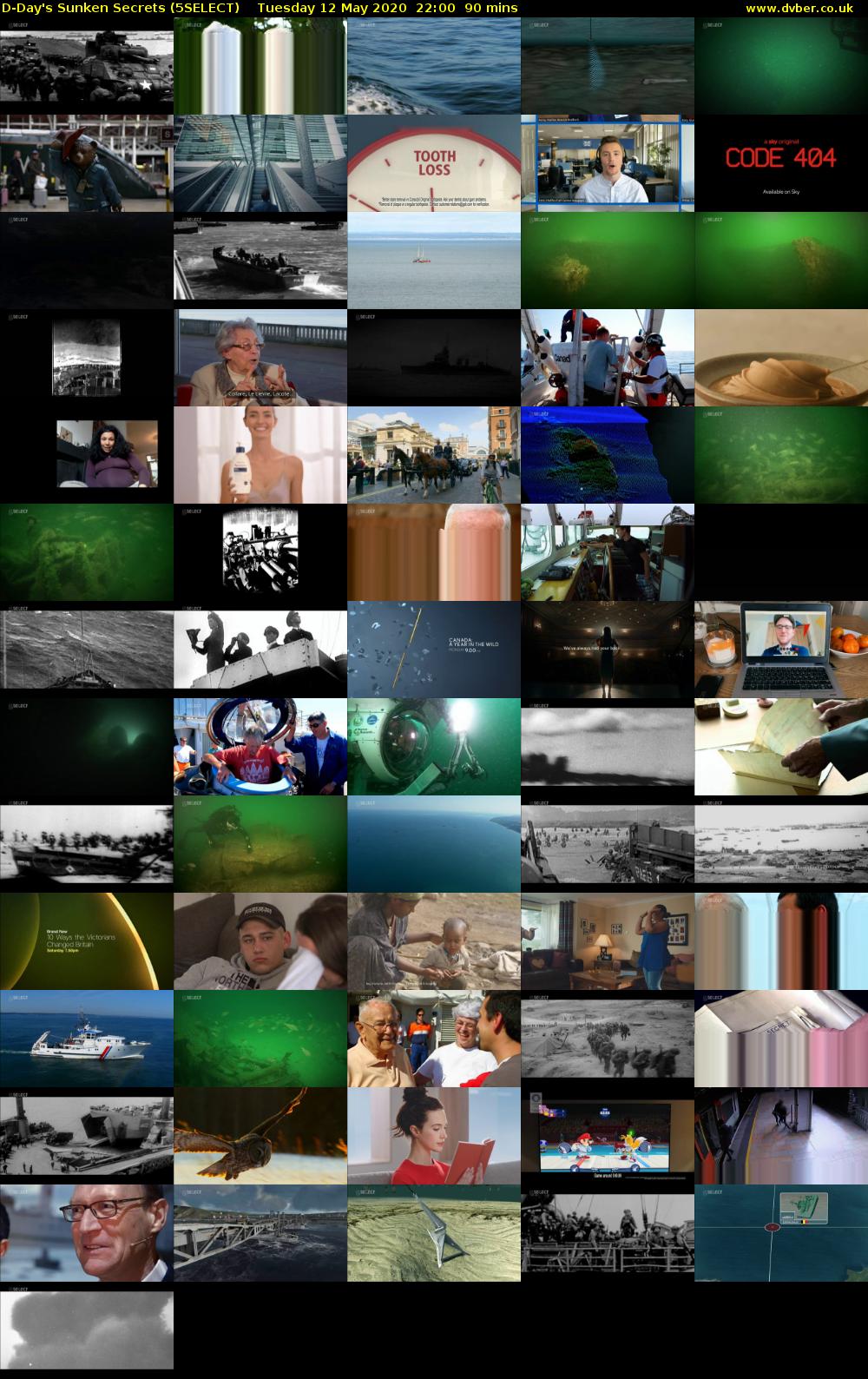 D-Day's Sunken Secrets (5SELECT) Tuesday 12 May 2020 22:00 - 23:30